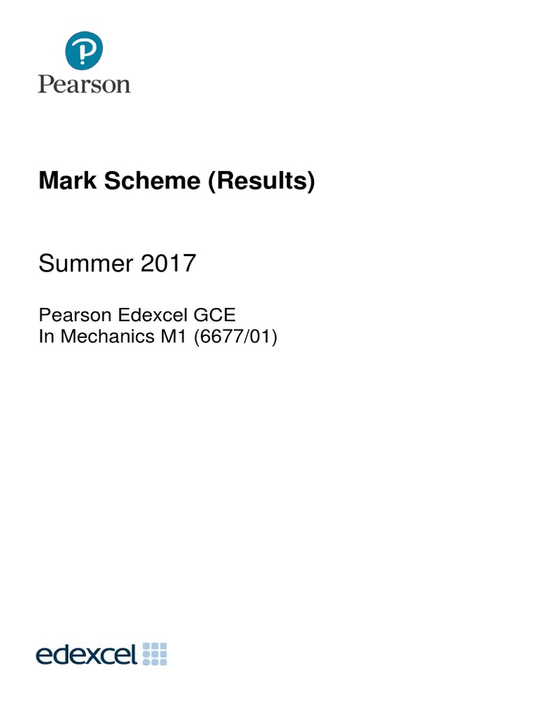 M1 June 2017 Mark Scheme Pdf Momentum Mathematics