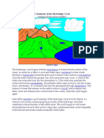 A Summary of The Hydrologic Cycle