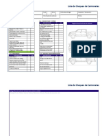 Lista de Chequeo de Camionetas