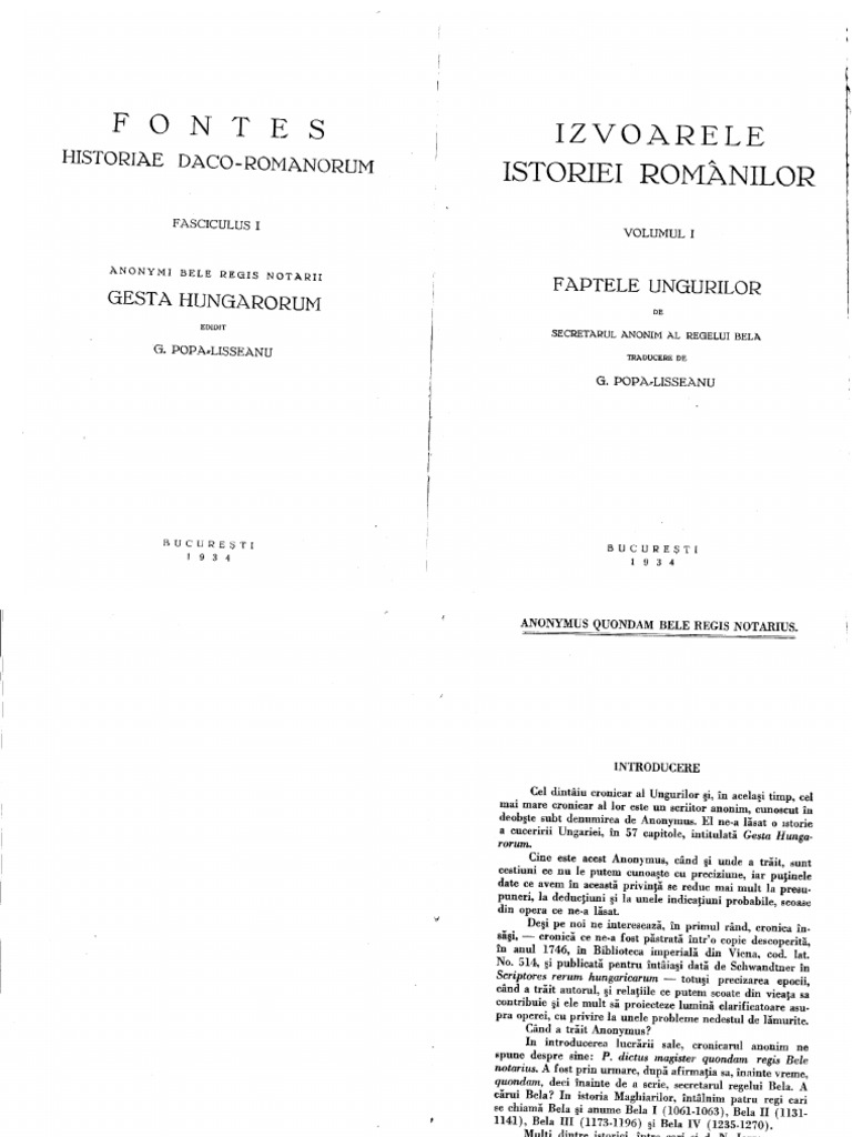 Anonymus Gesta Hungarorum PDF