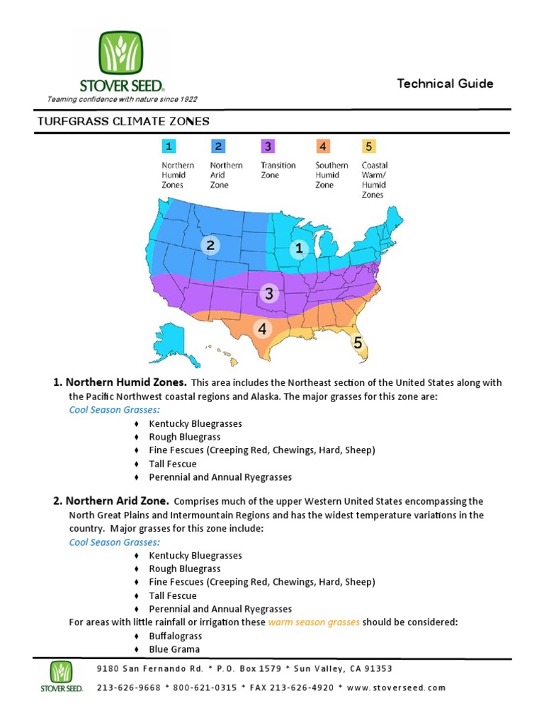 Turfgrass Climate Zones 820 PDF