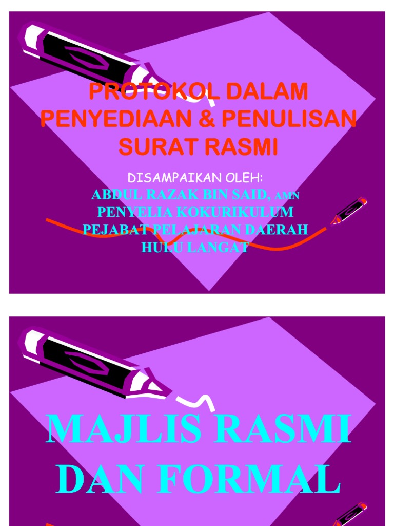 Protokol Surat Rasmi | PDF