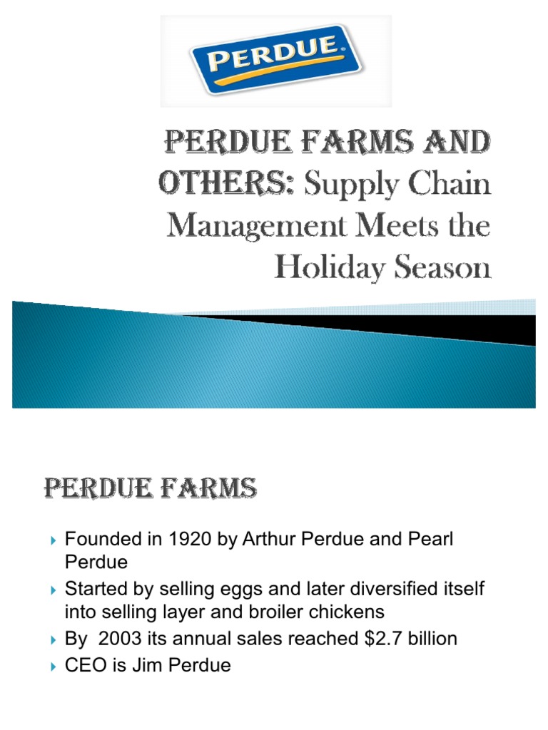 Perdue Farms Segment Analysis | PDF | Supply Chain | Supply Chain ...