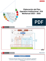 Elaboración Del Plan Operativo Institucional - POI Multianual 2023 - 2025
