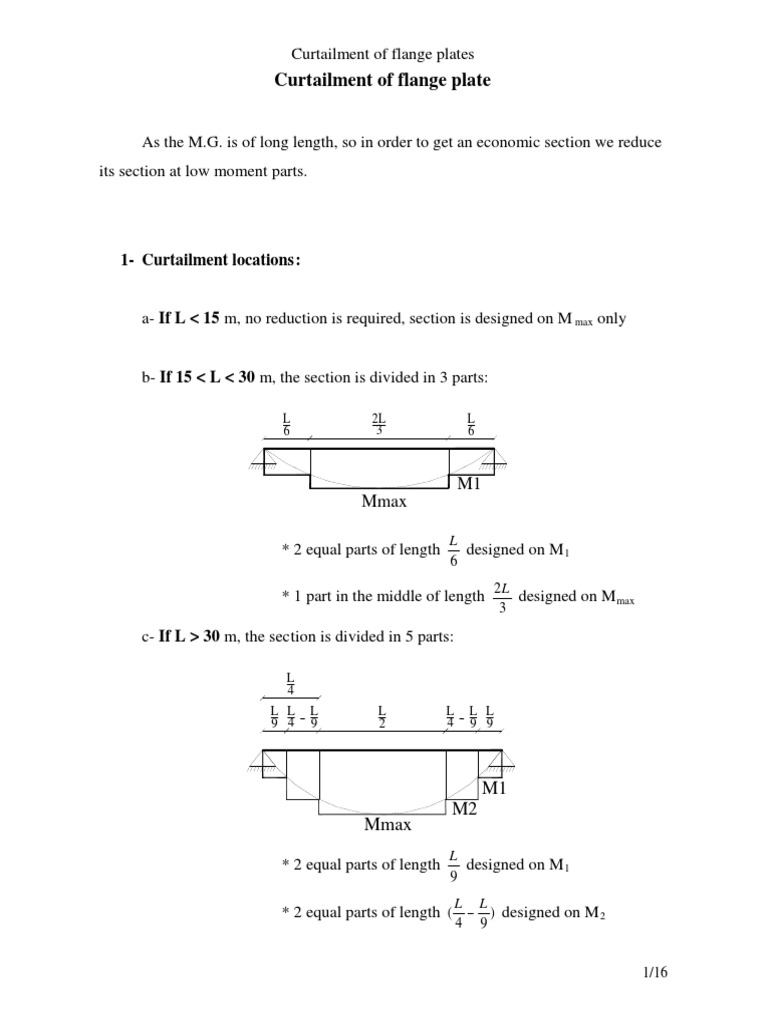 Flange Plate Curtailment Methods | PDF