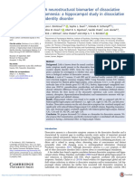 A Neurostructural Biomarker of Dissociative Amnesia A Hippocampal Study in Dissociative Identity Disorder