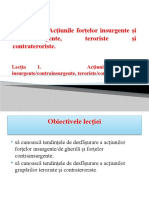 TEMA 4. Acțiunile Forțelor Insurgente Și Contrainsurgente, Teroriste Și Contrateroriste