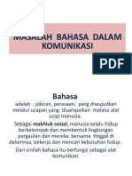 Masalah Bahasa DLM Komunikasi 17