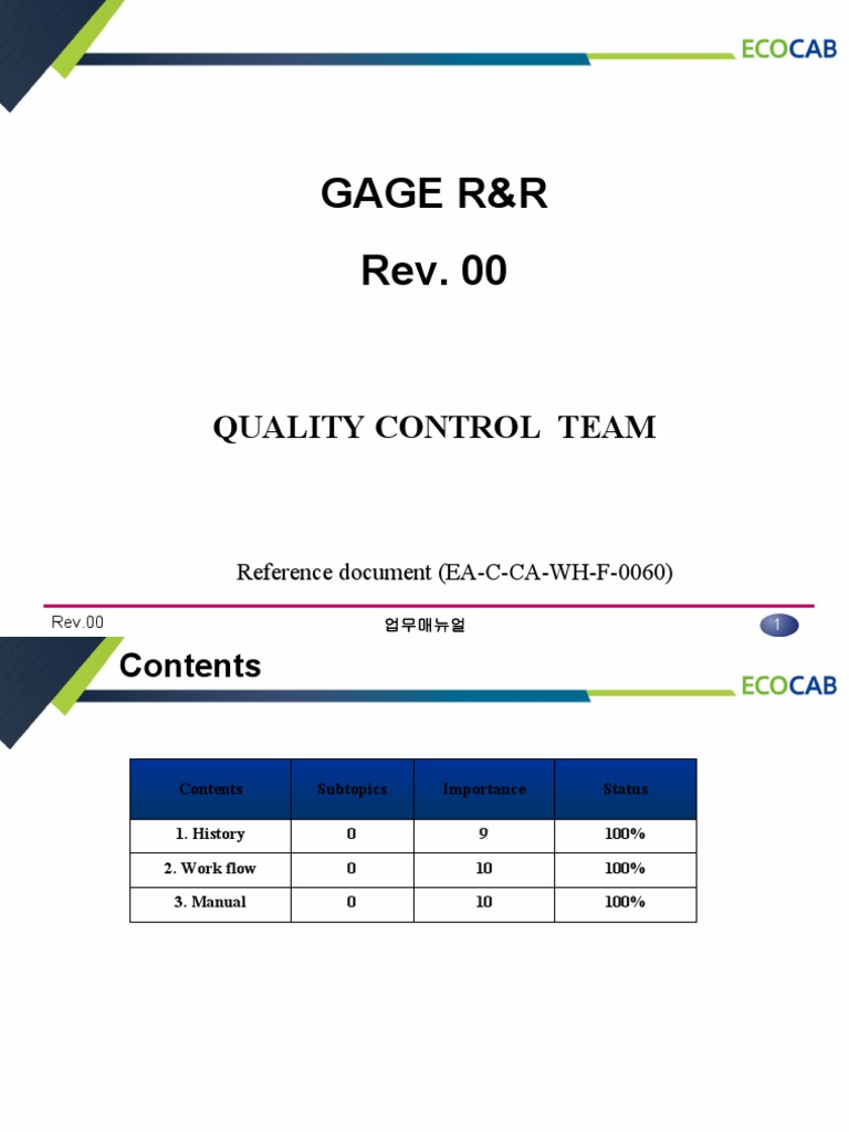Manual de GAGE R&R PDF
