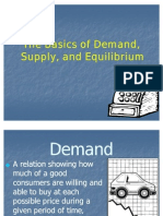 Supply, Demand and Market Equilibrium