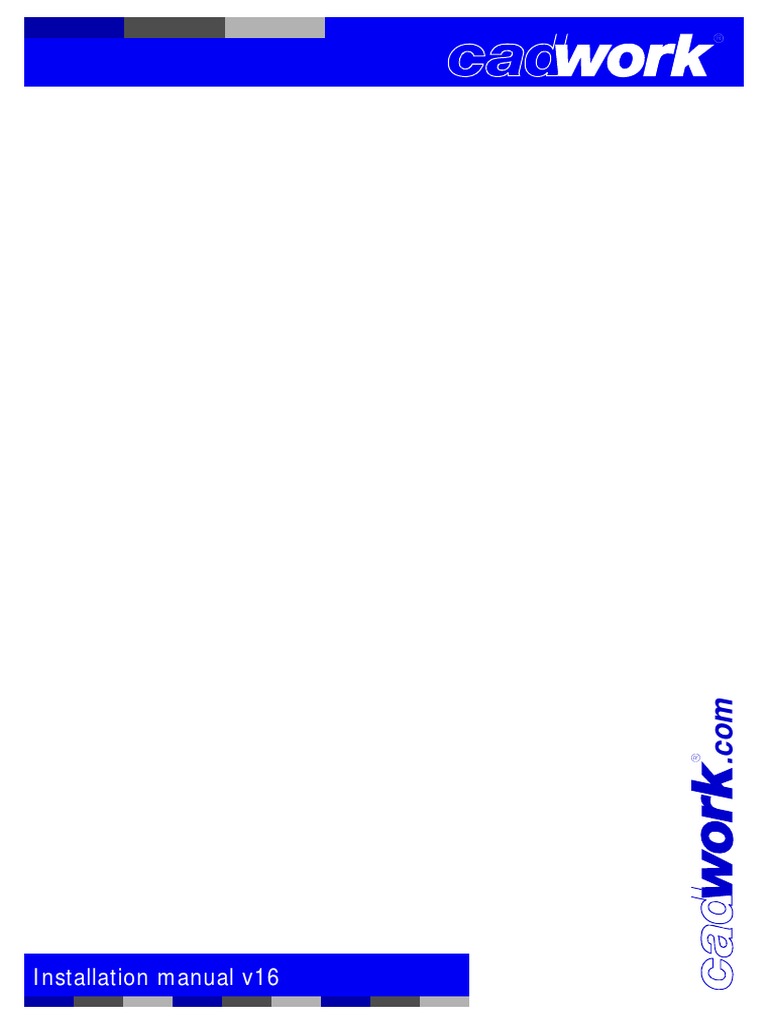 Cadwork Installation and Licensing Guide | PDF | Installation (Computer ...