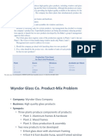 A Case Study The WYNDOR Glasss Co. Product Mix Problem 1 11 PDF