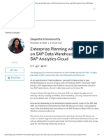 Enterprise Planning With AWS Data On SAP WM