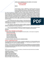 Declaran Días No Laborables para Los Trabajadores Del Sector Público A Nivel Nacional