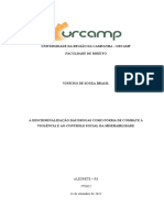 Projeto Pesquisa - Vinícius Brasil - Direito Penal Das Drogas