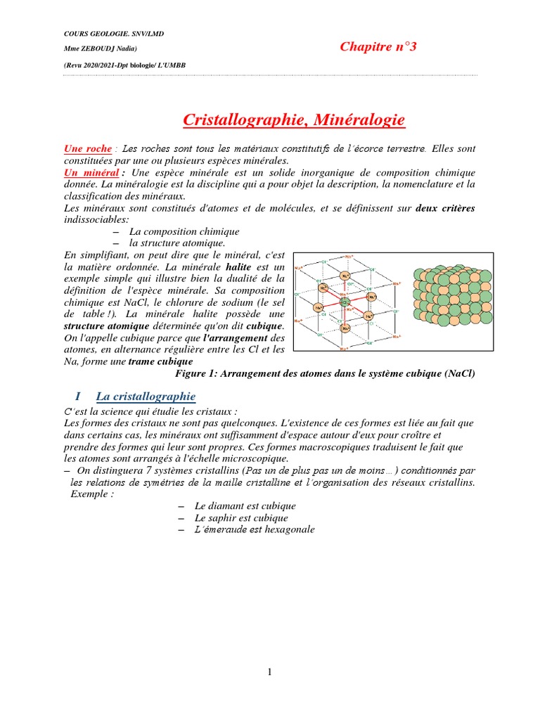 Cristallographie et Minéralogie des Roches | PDF