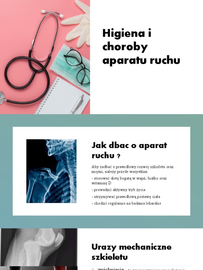 Higiena I Choroby Aparatu Ruchu | PDF