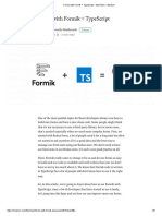 Forms With Formik + TypeScript