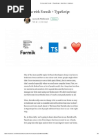 Forms With Formik + TypeScript