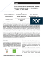 Manuscript - Personality Cognitive Flexibility and Motivation Among Medical Professional During COVID-19 Pandemic A Correlational Study