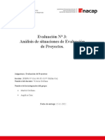 Evaluación N°3-Situaciones de Evaluación de Proyectos Maribel Orellana Angélica Caro DEFINITIVO