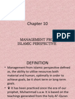 Chapter 10 - MGT From Islamic Perspectives