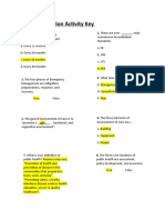 Activity Answer Key