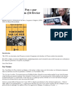 Torturés Par Le Pen Par Hamid Bousselham (24 Février 1957) - Rebellyon - Info