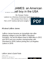 LEBRON JAMES - An American Basketball Boy in The USA