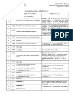 Cronograma Seminário de Políticas Públicas