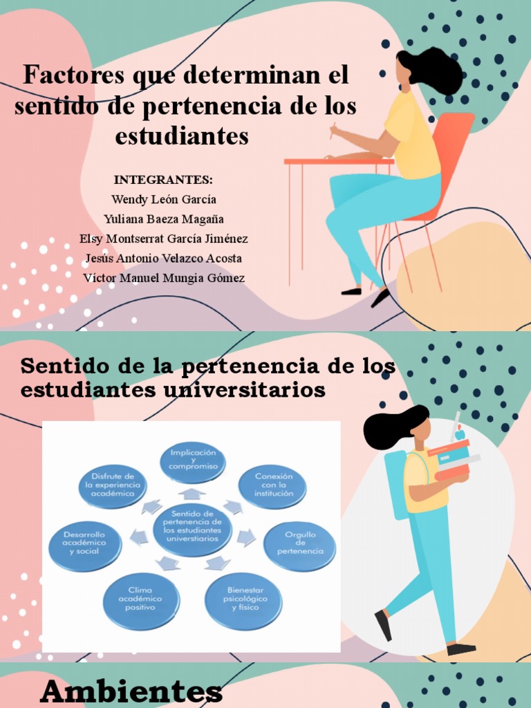 Factores Que Determinan El Sentido de Pertenencia de Los Estudiantes