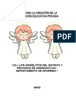 Proyecto de Creacion de Una Institucion Educativa Iniacial