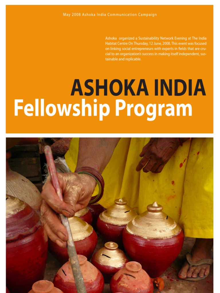 Ashoka India Fellowship Program Emergency Management Environmentalism