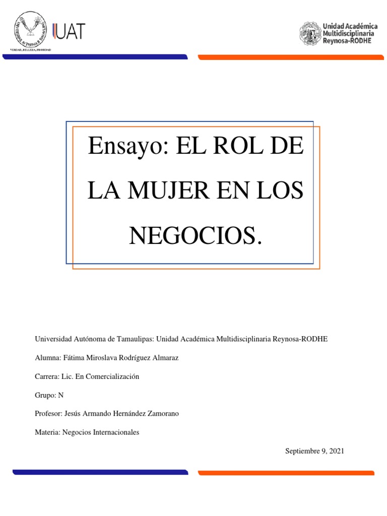 El papel de la mujer en los negocios | PDF | Mujer | Igualdad de género