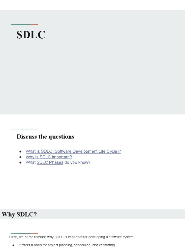 SDLC PDF Software Bug Project Management