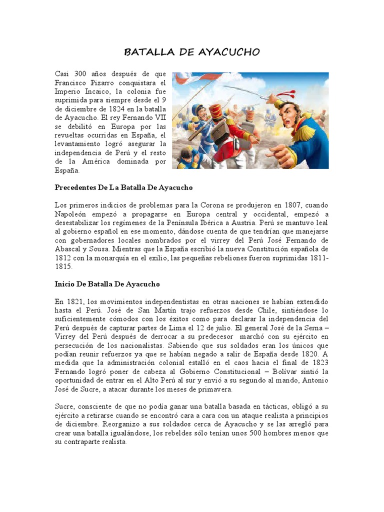 Batalla de Ayacucho PDF - 1707416316