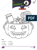 Roi FSC 1657110331 Halloween Colour by Numbers Addition To 5 - Ver - 1