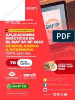 CURSO VIRTUAL: APLICACIONES PRÁCTICAS EN EL SIAF SP-RP 2023 DE NIVEL BÁSICO A INTERMEDIO 100% Práctico