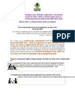 Ficha Metodológica Diálogos - PND - Modalidades Educación Inicial ICBF