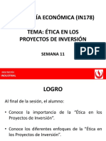 Semana 11 - Ética en Los Proyectos de Inversión