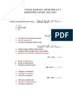 Latihan Soal Bahasa Arab Kelas 3