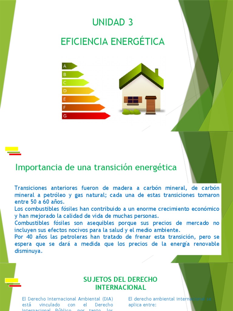 Unidad 3 - Eficiencia Energética | PDF | Uso eficiente de energía | Red ...