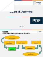 Etapa III. Apertura de la conciliación