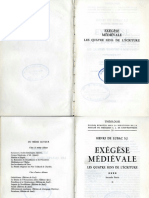 Henri de Lubac, Exegese Medievale 2 II