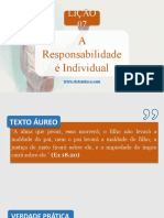 A Responsabilidade É Individual: Nome Do Professor