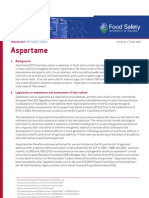 Ireland Aspartame Factsheet