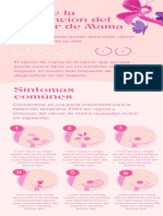 Infografía Concientizacion Del Cancer de Mama