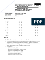 Pedoman Penilaian Pas Genap Akidah Ix