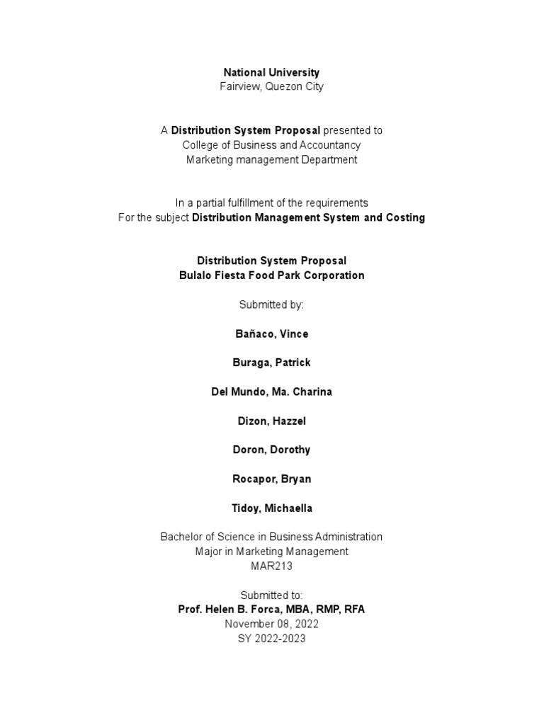 Marketing Proposal for Students | PDF