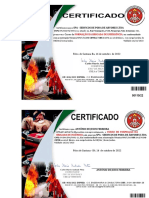 Certificados brigada incêndio